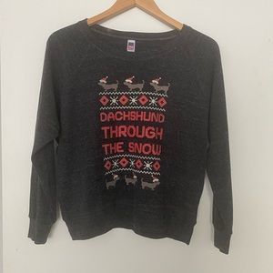 Christmas Sweater -Dachshund Through The Snow